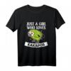 Just A Girl Who Loves Kakapos Lustiges Papagei Kakapo Kostüm T-Shirt – Perfekt für Frauen, Mädchen, Pyjama Parties & als Geschenk zu Weihnachten oder Geburtstag