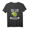 Just A Girl Who Loves Kakapos Lustiges Papagei Kakapo Kostüm T-Shirt – Perfekt für Frauen, Mädchen, Pyjama Parties & als Geschenk zu Weihnachten oder Geburtstag