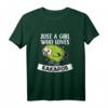 Just A Girl Who Loves Kakapos Lustiges Papagei Kakapo Kostüm T-Shirt – Perfekt für Frauen, Mädchen, Pyjama Parties & als Geschenk zu Weihnachten oder Geburtstag