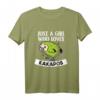 Just A Girl Who Loves Kakapos Lustiges Papagei Kakapo Kostüm T-Shirt – Perfekt für Frauen, Mädchen, Pyjama Parties & als Geschenk zu Weihnachten oder Geburtstag