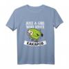 Just A Girl Who Loves Kakapos Lustiges Papagei Kakapo Kostüm T-Shirt – Perfekt für Frauen, Mädchen, Pyjama Parties & als Geschenk zu Weihnachten oder Geburtstag