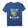 Just A Girl Who Loves Kakapos Lustiges Papagei Kakapo Kostüm T-Shirt – Perfekt für Frauen, Mädchen, Pyjama Parties & als Geschenk zu Weihnachten oder Geburtstag