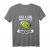 Just A Girl Who Loves Kakapos Lustiges Papagei Kakapo Kostüm T-Shirt – Perfekt für Frauen, Mädchen, Pyjama Parties & als Geschenk zu Weihnachten oder Geburtstag