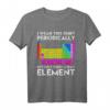 I Wear This Periodically Sarkastisches Chemie Elements T-Shirt – Lustiges Wissenschaftsdesign für Chemie-Ingenieure, Lehrer & Studenten