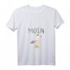 Moin Löppt Spruch Möwe Meer Lustig Geschenk Nordsee T-Shirt mit V-Ausschnitt – Perfekt für Küsten- und Meerliebhaber