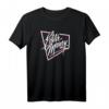 Eddie Money Blaues Gitter-Logo T-Shirt – Fanartikel für Konzert, Musikliebhaber & Rockfans