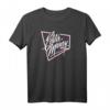 Eddie Money Blaues Gitter-Logo T-Shirt – Fanartikel für Konzert, Musikliebhaber & Rockfans