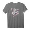 Eddie Money Blaues Gitter-Logo T-Shirt – Fanartikel für Konzert, Musikliebhaber & Rockfans
