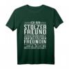 Stolzer Freund fantastischer Freundin T-Shirt – Lustiges Geschenk für Partner, Ehemann oder Verlobten zu Geburtstag, Weihnachten oder Vatertag