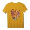 Anatomisches Herz mit Blumen T-Shirt für Frauen und Männer – Liebe und Wertschätzung zum Mutter-, Vater- oder Partnergeschenk