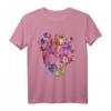 Anatomisches Herz mit Blumen T-Shirt für Frauen und Männer – Liebe und Wertschätzung zum Mutter-, Vater- oder Partnergeschenk