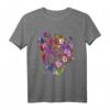 Anatomisches Herz mit Blumen T-Shirt für Frauen und Männer – Liebe und Wertschätzung zum Mutter-, Vater- oder Partnergeschenk