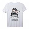 Aussie Mom Messy Bun Haarbrille T-Shirt – Niedliches Hundemama-Design für Aussie-Liebhaber und Hundemütter