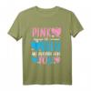 Pink or Blue Gender Reveal T-Shirt - Lustiges Baby Shower Design für Mädchen oder Jungen bei Gender Parties