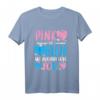 Pink or Blue Gender Reveal T-Shirt - Lustiges Baby Shower Design für Mädchen oder Jungen bei Gender Parties