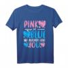 Pink or Blue Gender Reveal T-Shirt - Lustiges Baby Shower Design für Mädchen oder Jungen bei Gender Parties