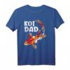 Koi Papa Koi Teich Koi T-Shirt – Geschenkidee für Teichbesitzer, Koi Züchter & Fischliebhaber zum Geburtstag