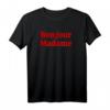 Bonjour Madame French Slogan T-Shirt - Chic Retro Mode für Frauen, Liebe zum französischen Stil