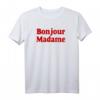 Bonjour Madame French Slogan T-Shirt - Chic Retro Mode für Frauen, Liebe zum französischen Stil