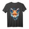 Fuchsmotiv Schmetterling Kunst Tierliebe Grafik T-Shirt – Perfekt für Fuchsliebhaber und Tierfreunde