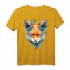 Fuchsmotiv Schmetterling Kunst Tierliebe Grafik T-Shirt – Perfekt für Fuchsliebhaber und Tierfreunde