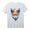 Fuchsmotiv Schmetterling Kunst Tierliebe Grafik T-Shirt – Perfekt für Fuchsliebhaber und Tierfreunde