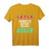 Mallorca Layla Party T-Shirt - Lustiges Urlaubsoutfit für Junggesellenabschied, Bierparty & Mallorca Crew