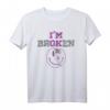 Verwirrtes Lächeln Women's Broken T-Shirt – Bewusstsein für Unsichtbare Krankheiten & Suicide Prevention