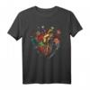 Anatomisches Herz und Blumen T-Shirt – Lustiges Medizin-Design für Ärzte, Kardiologen, Familien und Liebesbeweis