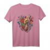 Anatomisches Herz und Blumen T-Shirt – Lustiges Medizin-Design für Ärzte, Kardiologen, Familien und Liebesbeweis