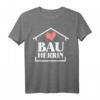 Bauherrin T-Shirt - Chefin der Baustelle & Bauleiterin Shirt, Perfektes Geschenk für Bauprojekt-Frauen zum Geburtstag oder Baubeginn