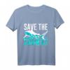 Save the Sharks Hai Schutz Artenschutz T-Shirt - Für Meeresschützer, Taucher und Umweltaktivisten