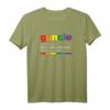 Guncle Definition Regenbogen lustiges Geschenk für Schwule Onkel - Humorvolles LGBT T-Shirt für Pride, Geburtstage & Weihnachten