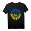 Frieden in der Ukraine Sonnenblume Beunruhigt T-Shirt – Unterstützendes Geschenk in Blau und Gelb für ukrainisches Herz