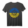 Frieden in der Ukraine Sonnenblume Beunruhigt T-Shirt – Unterstützendes Geschenk in Blau und Gelb für ukrainisches Herz