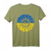 Frieden in der Ukraine Sonnenblume Beunruhigt T-Shirt – Unterstützendes Geschenk in Blau und Gelb für ukrainisches Herz