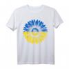 Frieden in der Ukraine Sonnenblume Beunruhigt T-Shirt – Unterstützendes Geschenk in Blau und Gelb für ukrainisches Herz