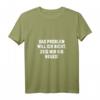 Damen T-Shirt mit V-Ausschnitt & Humor - Das Problem Will Ich Nicht, ideales Abschiedsgeschenk für Kollegen und Mitarbeiter