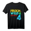 Kinder Frech, Wild & schon 4 - Weltall & Planeten T-Shirt für den vierten Geburtstag, perfekt für kleine Astronomen und Weltraum-Fans
