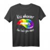 Kiss Whoever The F+++ You Want LGBT Regenbogen T-Shirt – Support für die LGBTQ-Community, Pride & Coming Out Geschenk