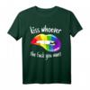 Kiss Whoever The F+++ You Want LGBT Regenbogen T-Shirt – Support für die LGBTQ-Community, Pride & Coming Out Geschenk
