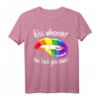 Kiss Whoever The F+++ You Want LGBT Regenbogen T-Shirt – Support für die LGBTQ-Community, Pride & Coming Out Geschenk
